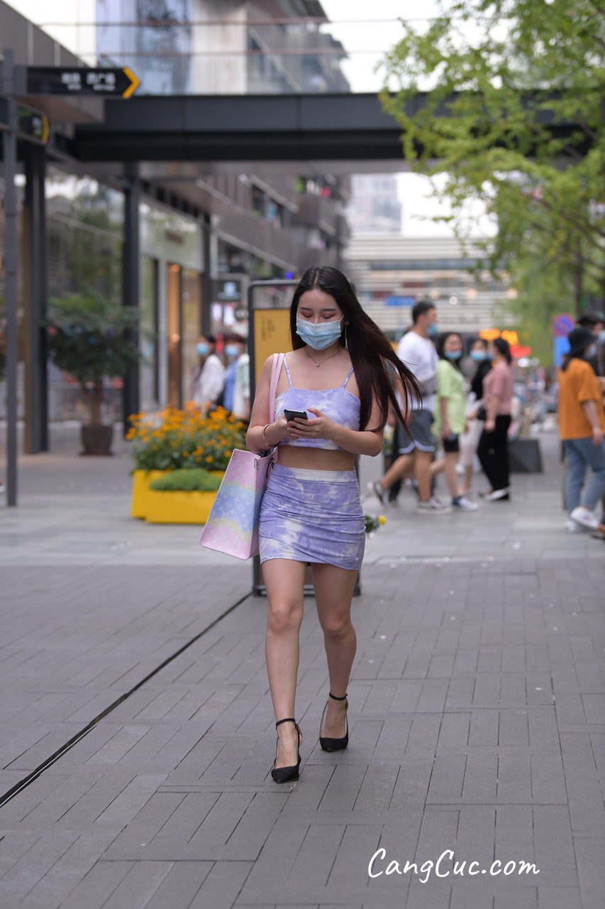 [精选街拍作品] No.4564 晕染风套装裙